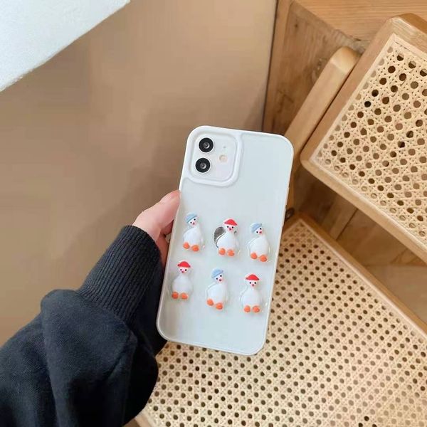 

six penguins fall proof phone cases for iphone 12 11 pro promax xs max 8 plus