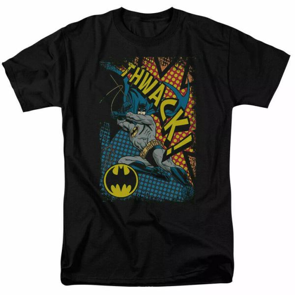 

Batman Thwack T Shirt Licensed Comic Book Tee Black, White;black