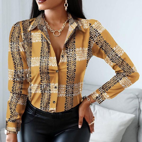 

women's blouses & shirts women vintage floral print lacing blouse shirt autumn long sleeve v neck ladies casual button female fashi, White