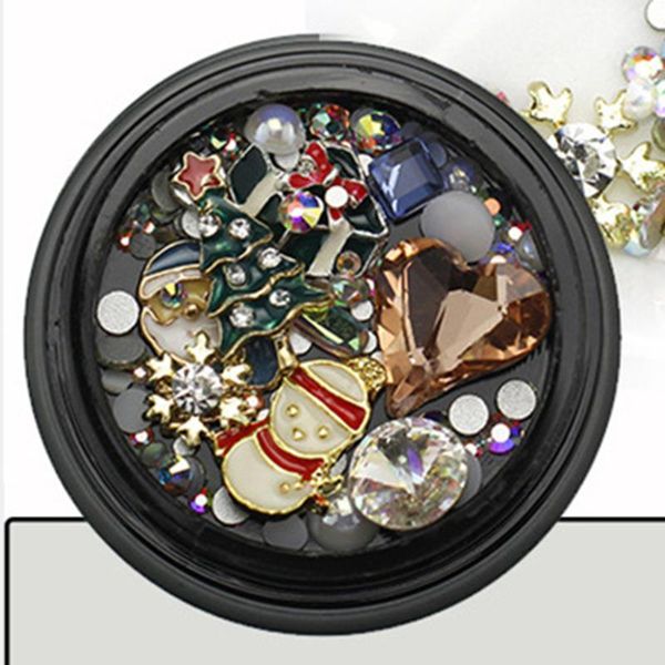

nail art kits rhinestones and studs set for christmas decorations diy decals manicure kit decoration accessories