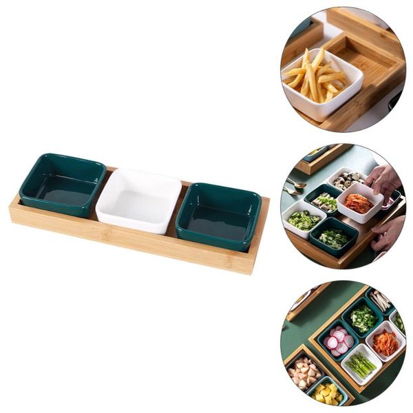 

dishes & plates 1 set candy storage nuts with tray (assorted color)