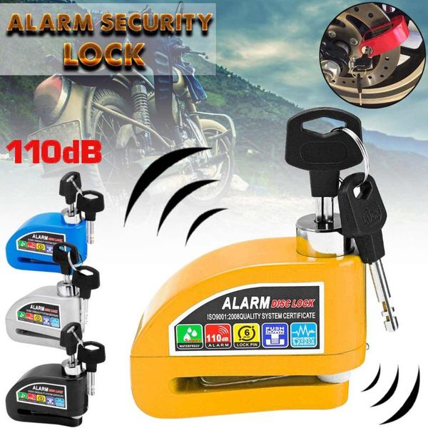 

theft protection motorcycle alarm lock bike security anti-theft moto disc brake with key universal for scooter bicycle