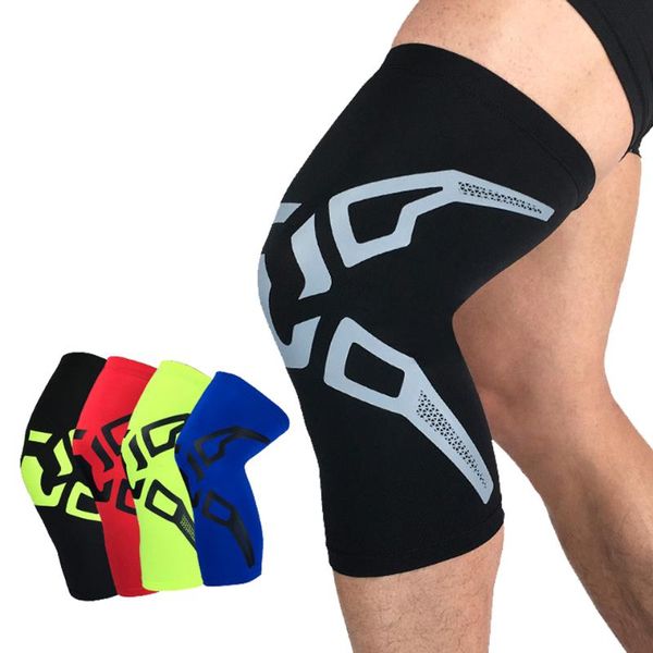 

pcs basketball sports knee pads summer leg guards outdoor football riding and running compression elbow &, Black;gray