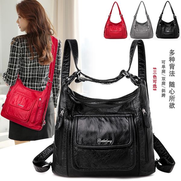 

Single Shoulder 2021 Fashion Handbag Large Capacity Spring and Summer Oblique Span Soft Leather Women's Bag
