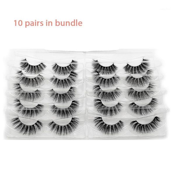 

pairs 3d mink eyelashes bundle 25mm bulk lashes simple pack artificial wholesale false lash vendors1