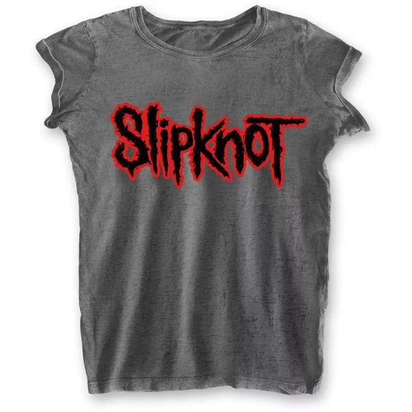 

ladies slipknot burnout authorized women women t-shirt, White;black