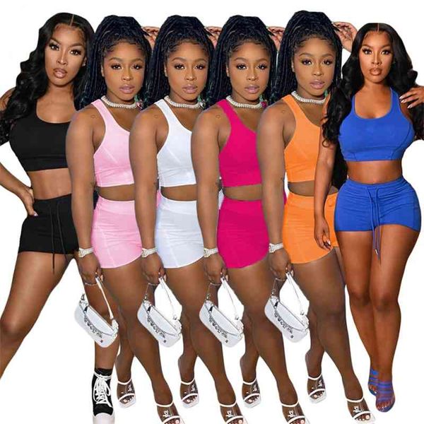 

cn0145 new women's solid color open navel sling sports two piece suit, Gray