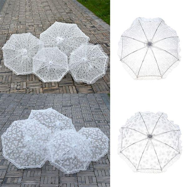 

umbrellas white lace wedding bridal umbrella ladies costume fancy dress accessory shooting props