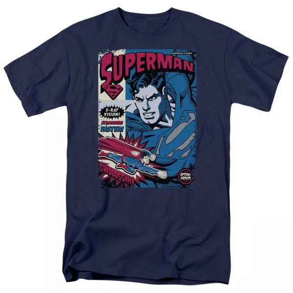 

superman action packed t-shirt dc comics sizes s-3x new, White;black