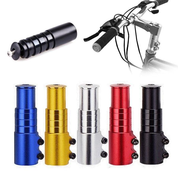 

bike handlebars &components 12cm bicycle fork stem extender rise up extension handlebar riser aluminum alloy mtb mountain bikes part