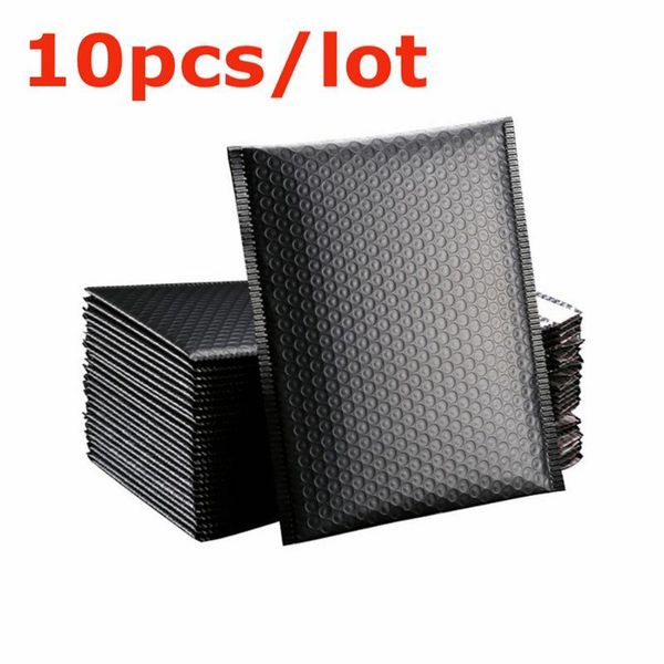 

gift wrap 10pcs/lot black poly bubble mailer padded envelope self seal mailing bag mail