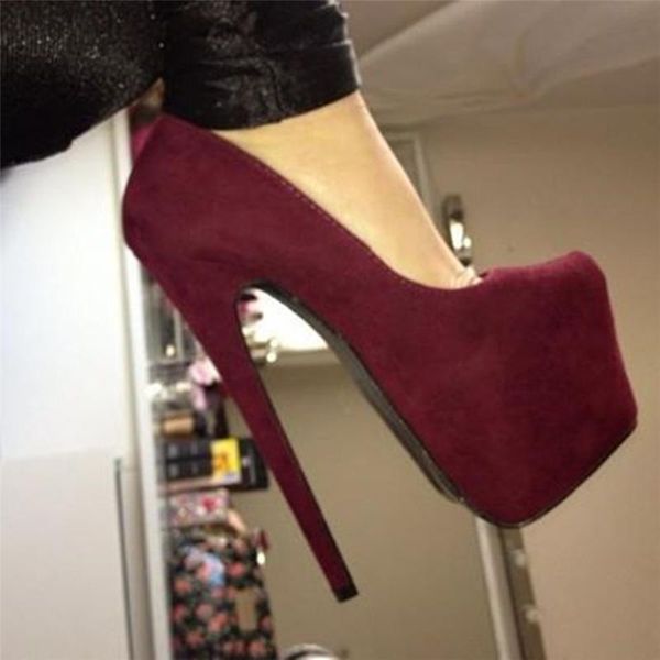 

brand design big size 35-47 slip on luxury platform party women shoes woman super high heels ladies summer pumps dress, Black