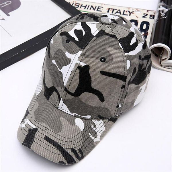 

Sunscreen Dustproof Baseball Cap Outdoor Jungle Leaves Quick Drying Camouflage Unisex Men And Women Camo Hat Casquette, Blue;gray