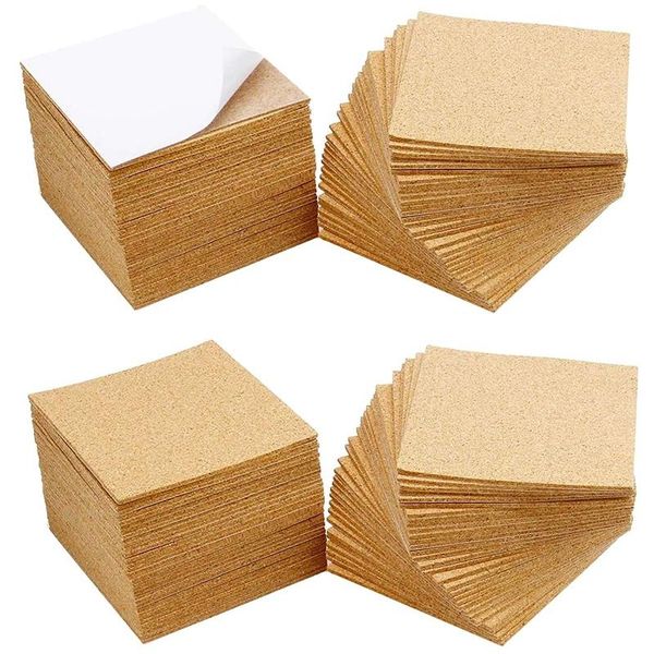 

mats & pads 120pcs self-adhesive cork grid, 4 x inch plywood, reusable mini and tile mat for diy crafts