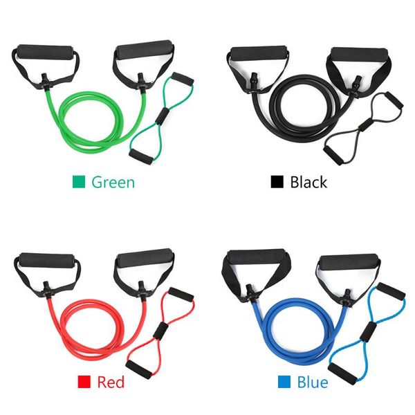 

resistance band yoga pull rope elastic exercise 8-shape fitness expander tube bands