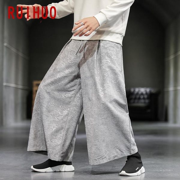 

mens wide leg pants hip hop harem men clothing trousers jogger harajuku sweatpants 2021 m-5xl men's, Black