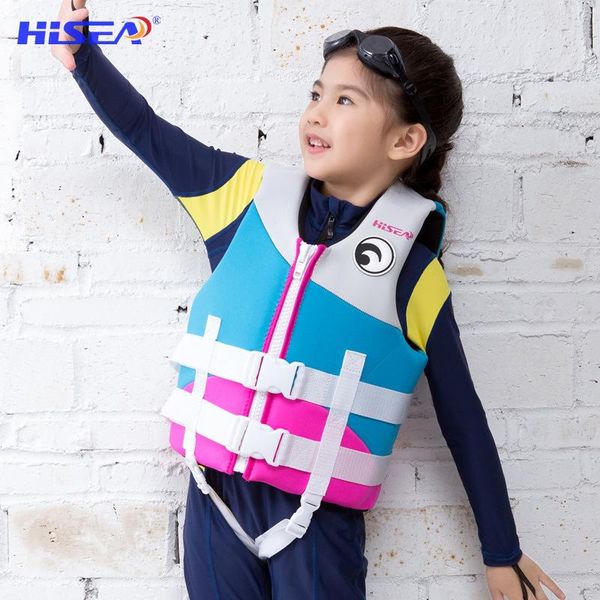 

life vest & buoy kids vest, duarable adjustable saver jacket coat, neoprene high buoyancy secure preserver for baby toddler child girls