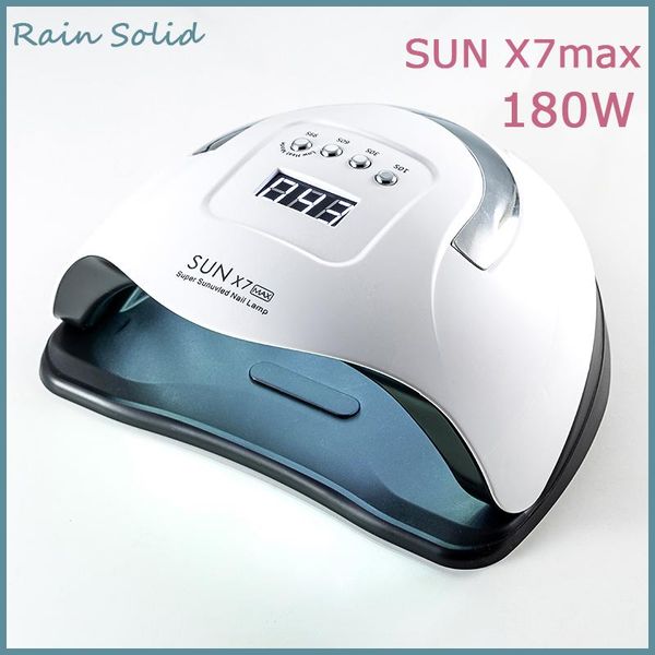 

nail dryers 180w sun x7max dryer 57pcs/leds ultraviolet for drying gel polishing 10/30/60/99s timer auto induction manicure tool