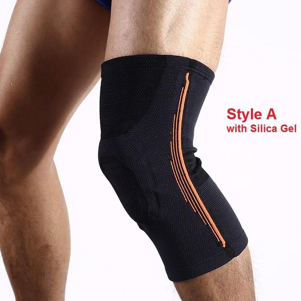 

elbow & knee pads 1pc befusy nylon with/without silica gel non-slip spring damping basketball kneeling joelheira outdoor sports, Black;gray