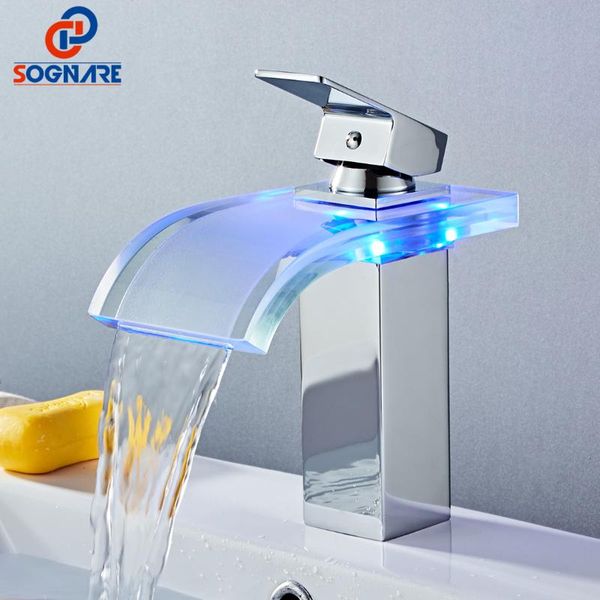 

bathroom sink faucets led light wash basin faucet cold water deck mount mixer tap bath with single handle kitchen vanity vess