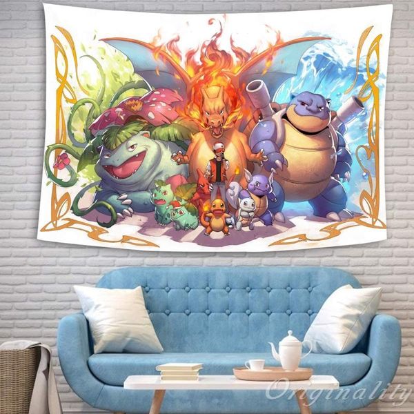 

tapestries cartoon characters anime tapestry home decoration