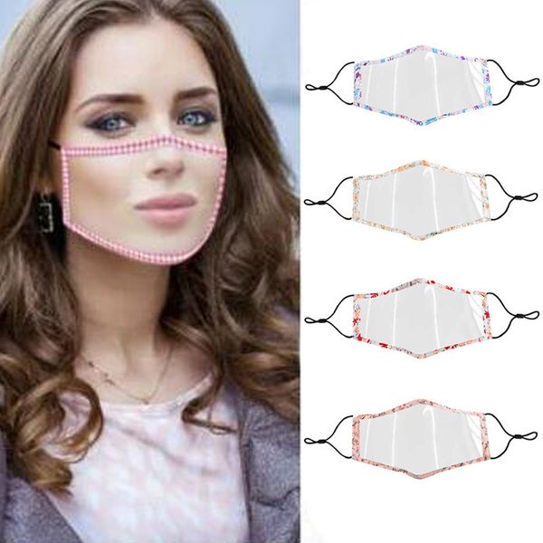 

lip antifogging transparent soft deaf mute printing mask neutral