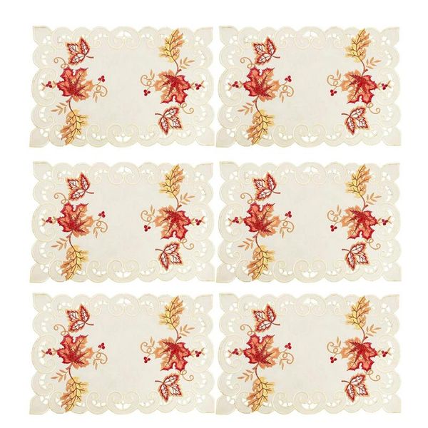 

mats & pads high-end embroidery hollow european-style placemat