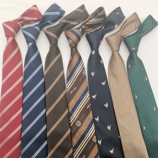 

neck ties yarn-dyed 7cm hong kong style tie female ins trendy retro green decoration handsome hand-made coffee striped cock male mens, Blue;purple