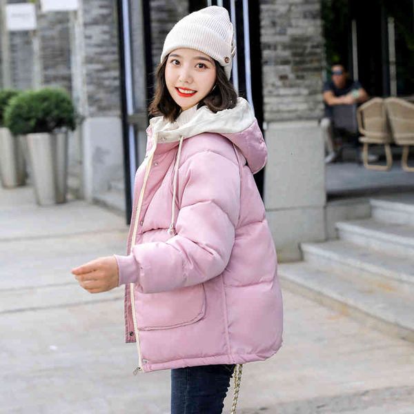 

women's trench coats winter jacket hooded thick warm short parkas outerwear white plus size xxl female puffer r3a3, Tan;black