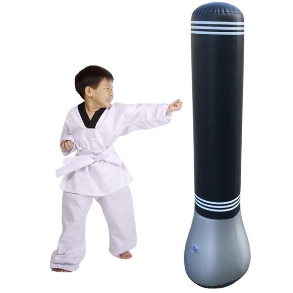 

sand bag 1.5m inflatable boxing speed sandbag training hand double kick punching stand with pump for children adult
