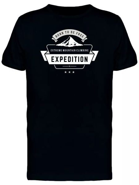

born to be expedition men's tee -image by shutterstock, White;black