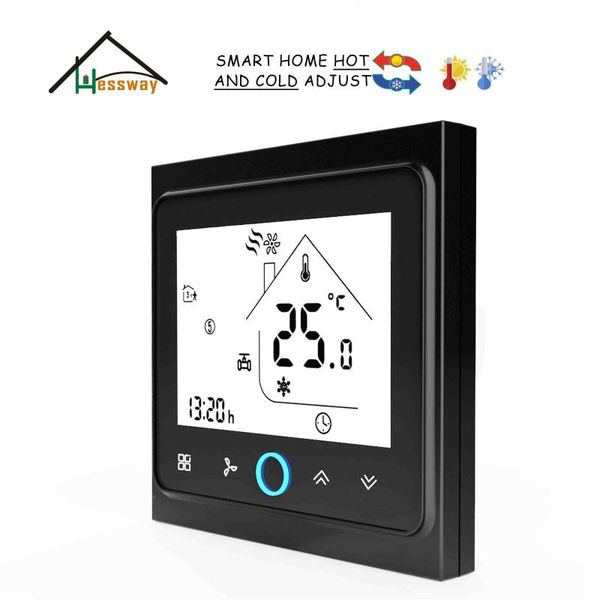 

smart home control hessway touch screen digital fcu thermostat for air conditioner 2p/4p