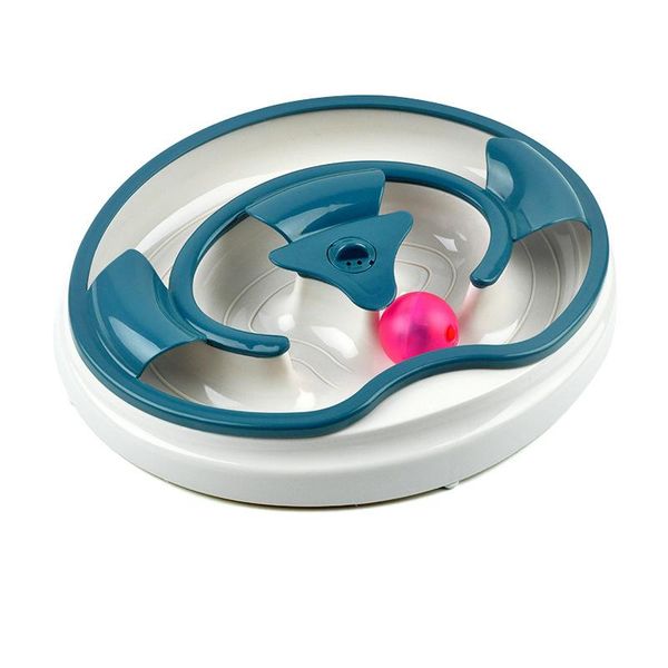 

cat toys pet kitty toy turntable training amusement plate crazy ball disk originality funny interactive interesting