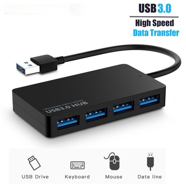 

hubs giausa usb hub 4 ports super speed splitter cable micro multiple port expander led for pc computer