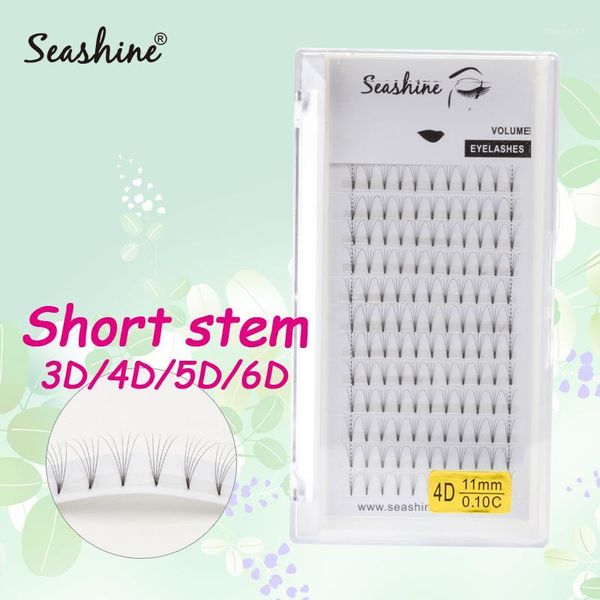

seashine pre made fans lashes short stem eyelashes makeup tools russian premade volume extension1