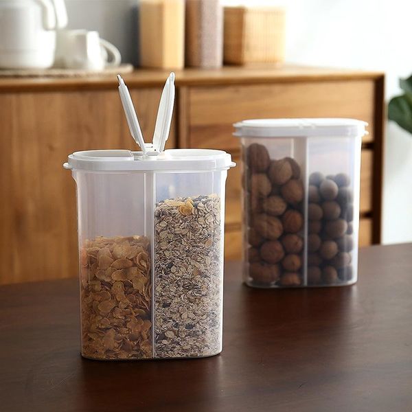 

storage bottles & jars refrigerator compartment jar tank transparent food box plastic grain sealed