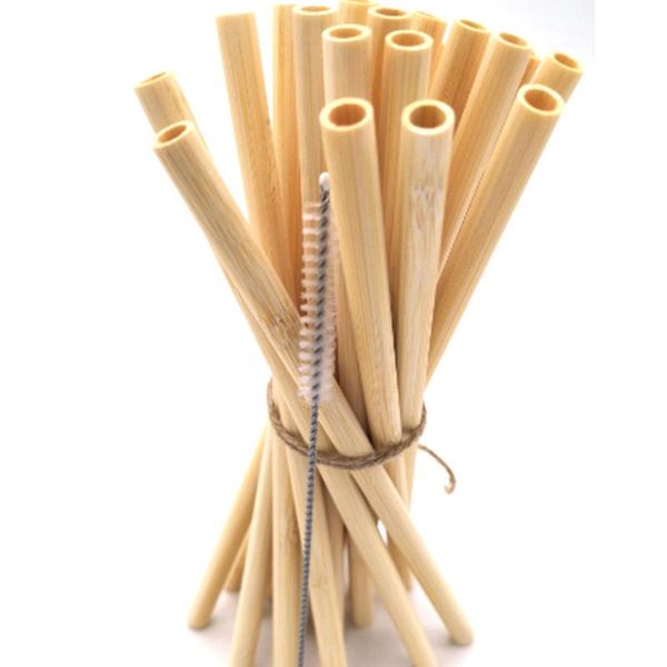 

drinking straws 100pcs 100% natural bamboo straw for party birthday wedding