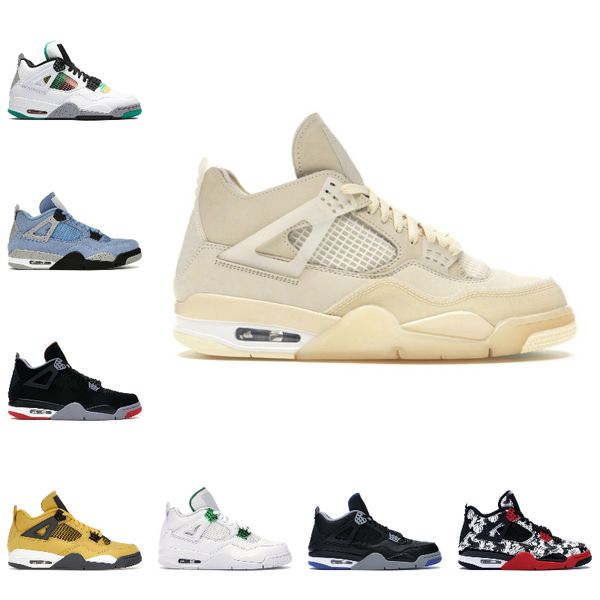 

basketball shoes 4 4s mens university blue sail desert moss white oreo cement shimmer union black cat taupe haze jordÃ¡n what the pure money