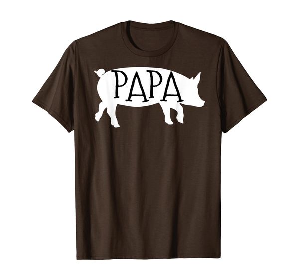 

papa pig silhouette father's day family t shirt, White;black