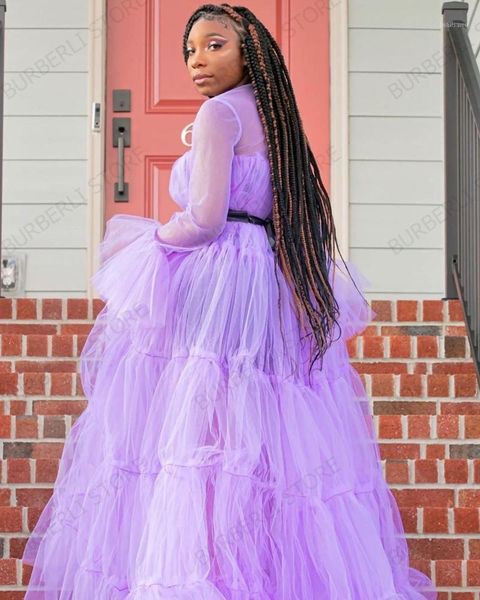 

casual dresses see thru a-line long prom gowns dress with yellow puffy full sleeves pleated party, Black;gray