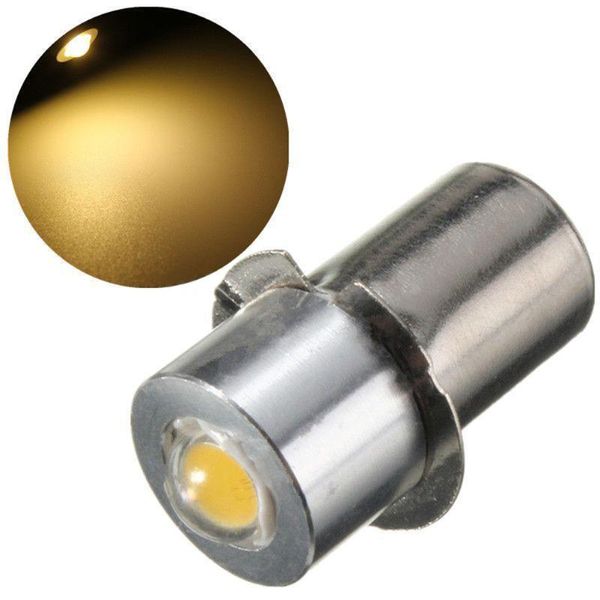 Bulbo LED de LED P13.5S Pr2 1W 90 lúmen quente branco puro para lâmpada de lâmpada de lanterna de bicicleta interior DC18/DC3 18V