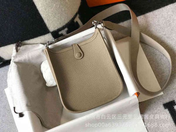 

designer h bags 2022 high end leather women's bag evelyn mini bucket punching togo one shoulder cross carrybirkins kellies h311