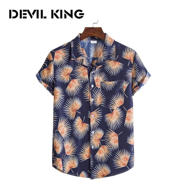 

men's hawaiian style short-sleeved printed shirt #xh16 casual shirts, White;black
