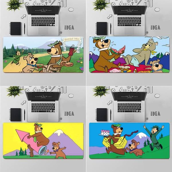 

mouse pads & wrist rests ruichi cartoon yogi bear rubber durable deskmousepad table rug pc lapnotebook wholesale mat