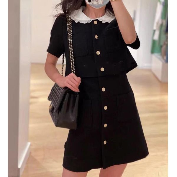 

ethnic clothing 2021 summer women's dress college style stitching casual black dresses french brand elegant woman, Red