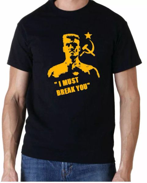 

iwan drago rocky 4 80s boxen film retro cool t-shirt, White;black