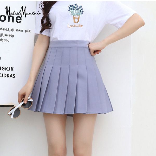 

skirts harajuku lolita style streetwear mini female skirt summer high-waisted schoolgirl short black/pink/white/grey clothes 3bxi