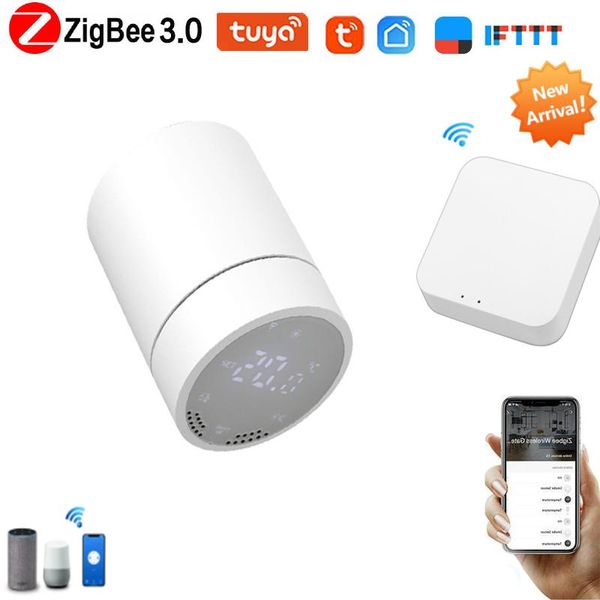 

smart home control tuya zigbee radiator thermostatic valve thermostat intelligent support alexa