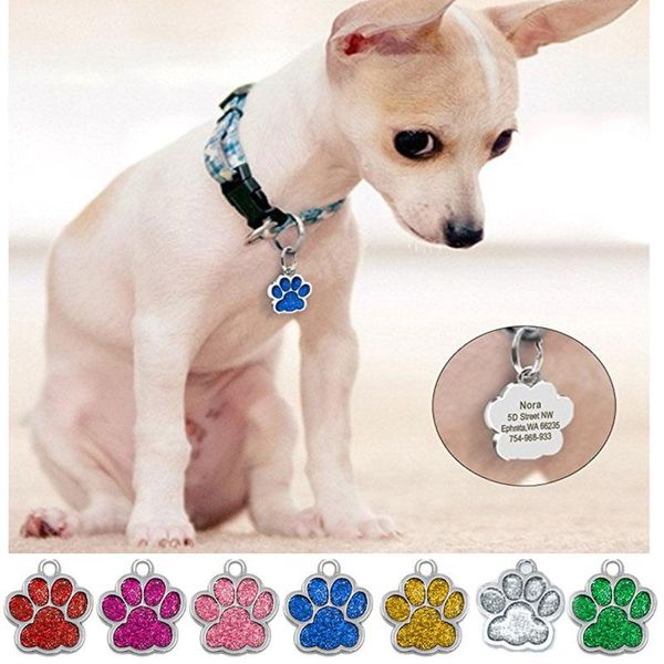 

dog apparel 3pcs/lot shiny zinc alloy shape id tag pendants accessories for pet accesorios para perros