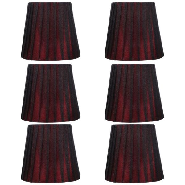 

lamp covers & shades 6pcs cloth art shade clip-bulb light cover